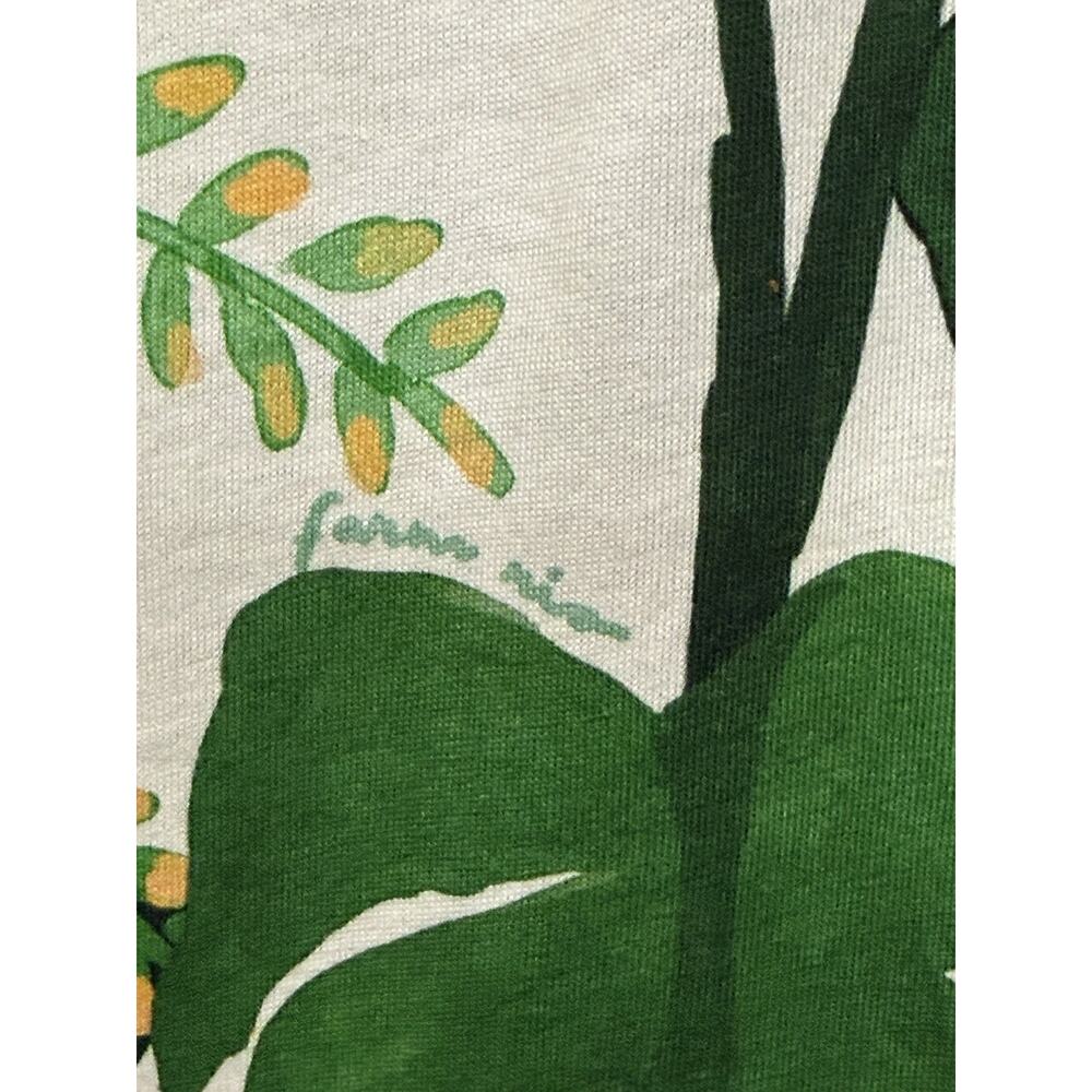 NWT Farm Rio Tropical Forest Off-White Shirt Dress Green Large Resort Cotton - Picture 9 of 16
